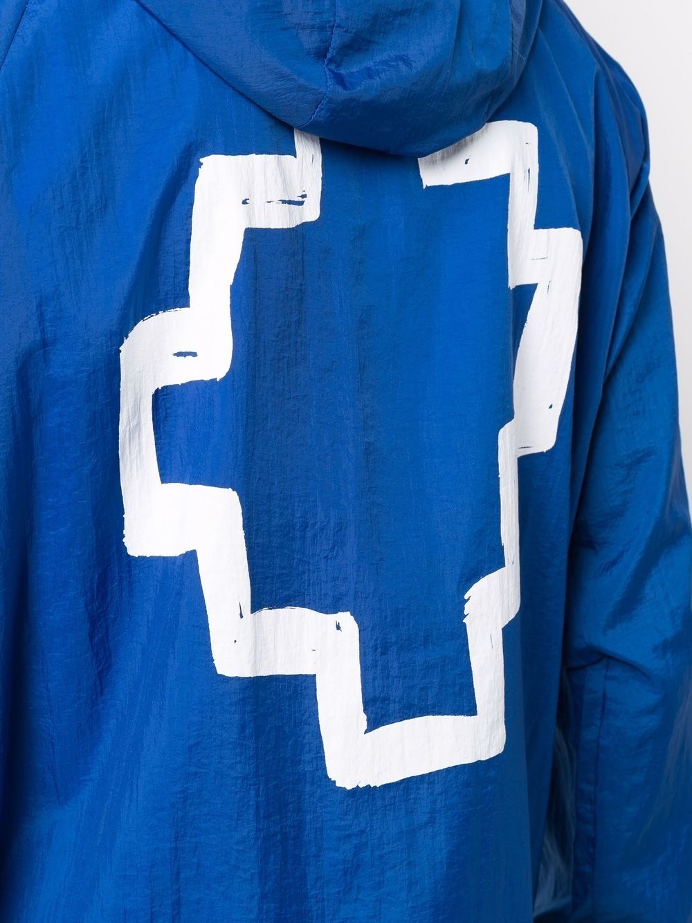 Cross-motif windbreaker - 5