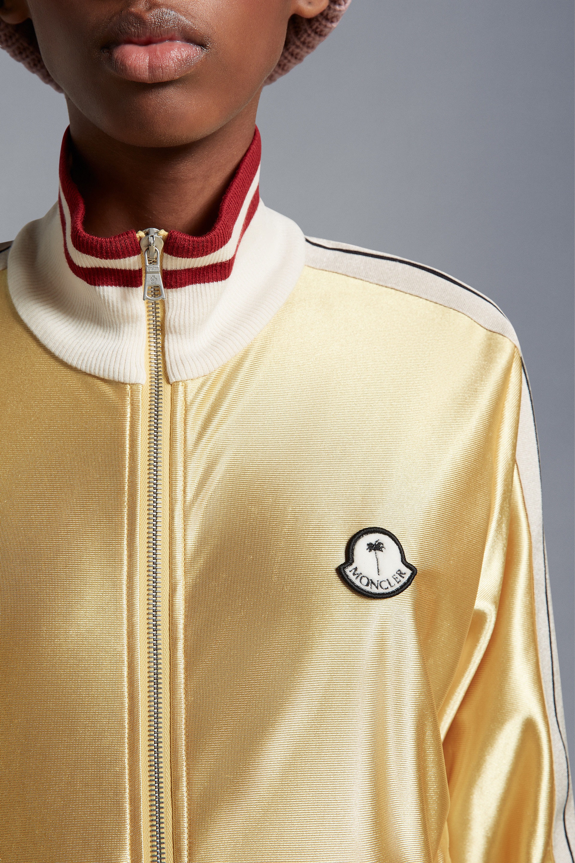 Shiny Zip-Up Sweatshirt - 7