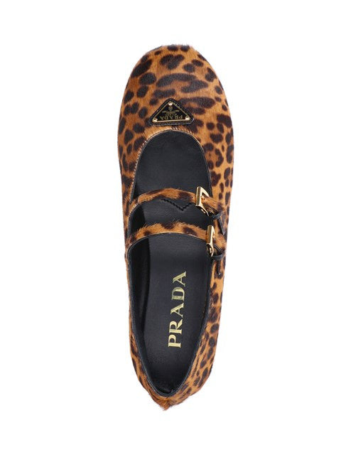Prada Women Animal Print Ballet Flats - 5