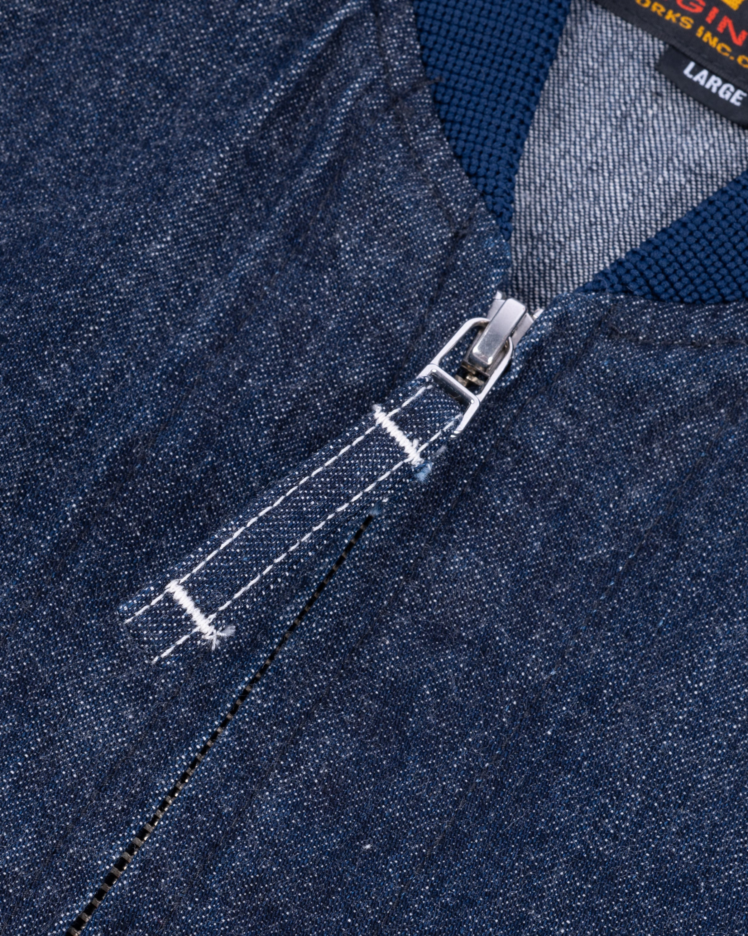 IHV-48-IND 10oz Selvedge Denim Work Vest - Indigo - 7
