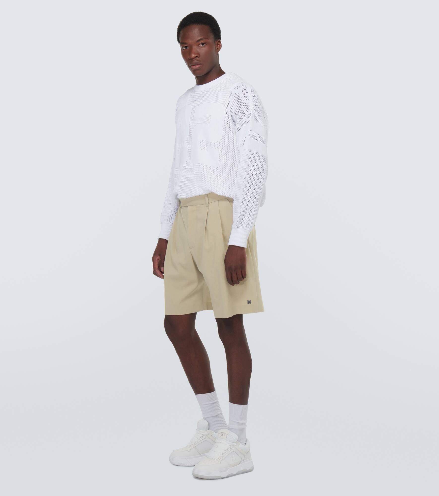 Wool-blend Bermuda shorts - 2