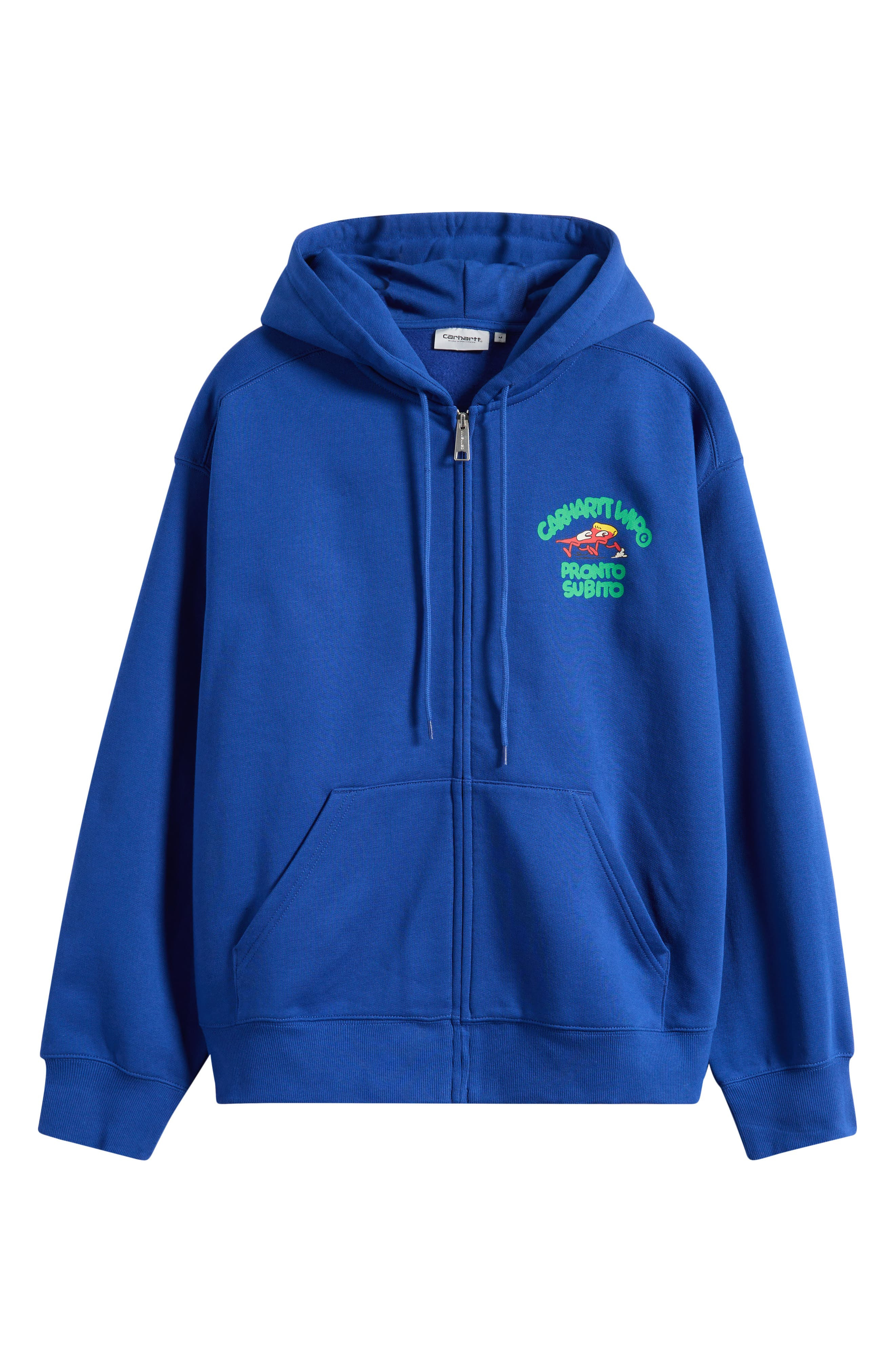 Carhartt Work In Progress Pronto Subito Graphic Zip Hoodie in Wolfsbane at Nordstrom - 5
