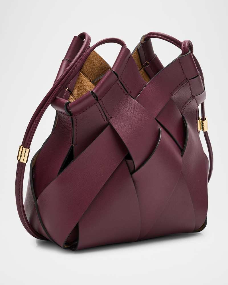 ULLA JOHNSON Charlotte Woven Leather Crossbody Bag outlook