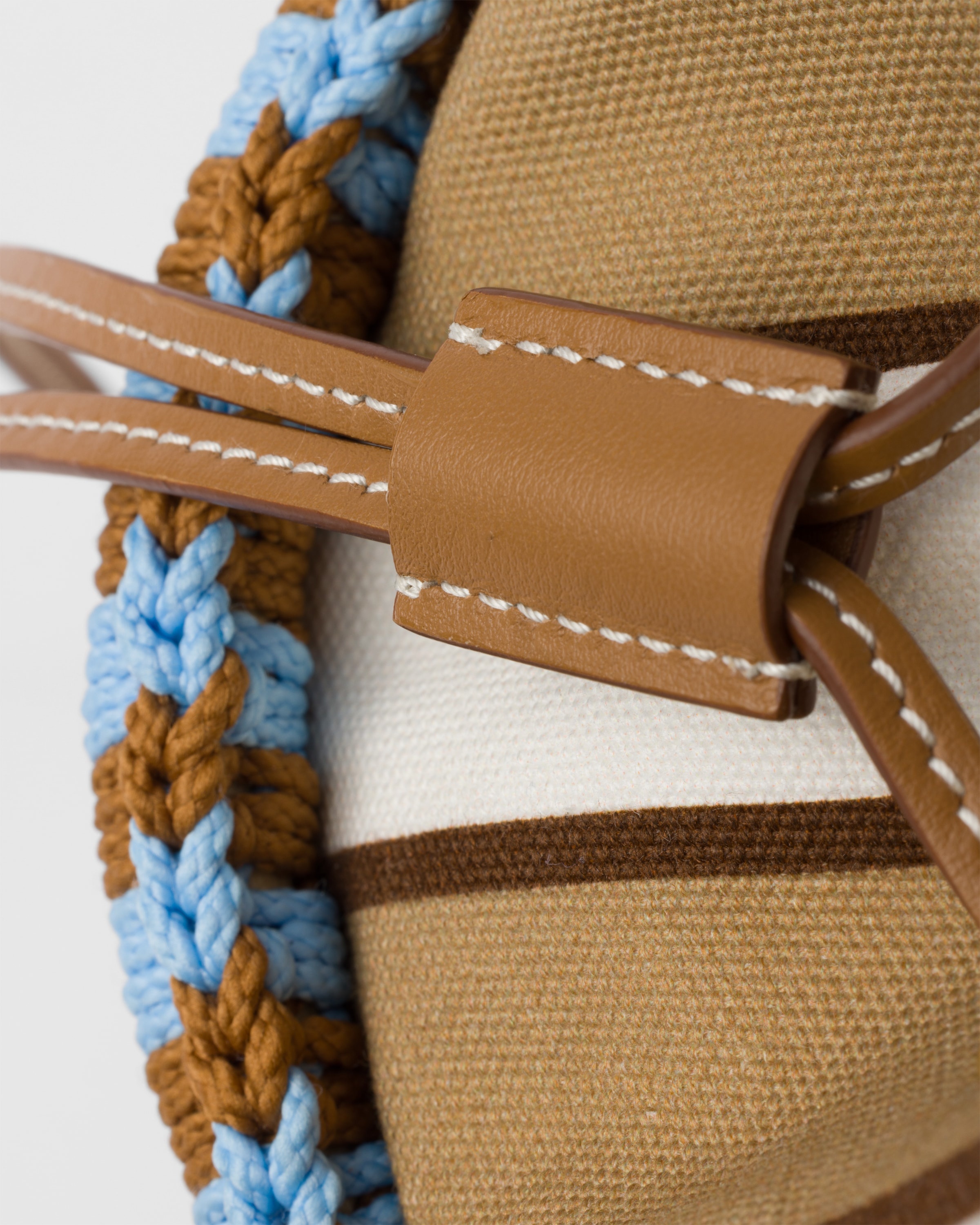 Wicker mini bucket bag - 5