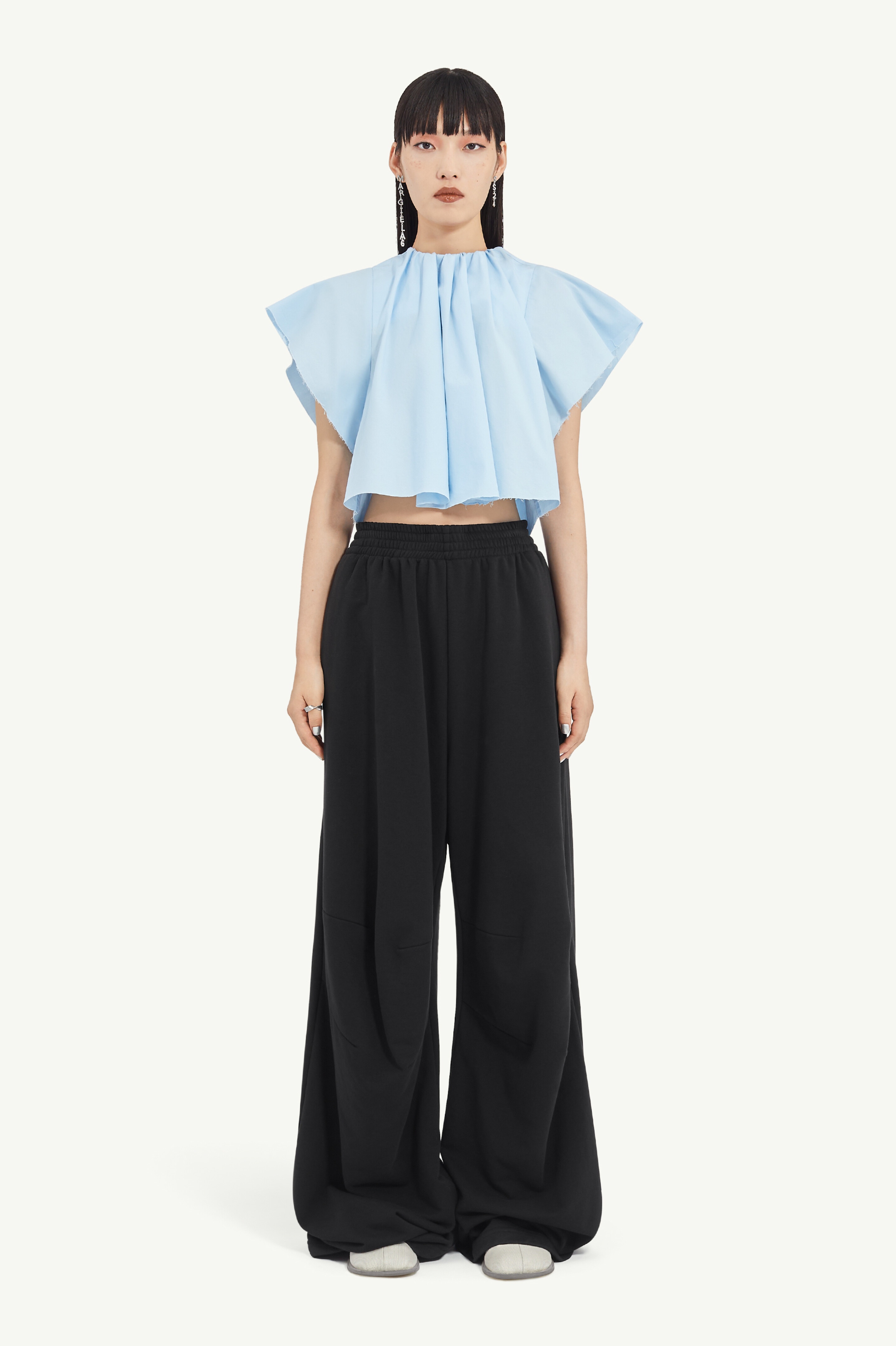 Asymmetric Cotton Poplin Top - 2