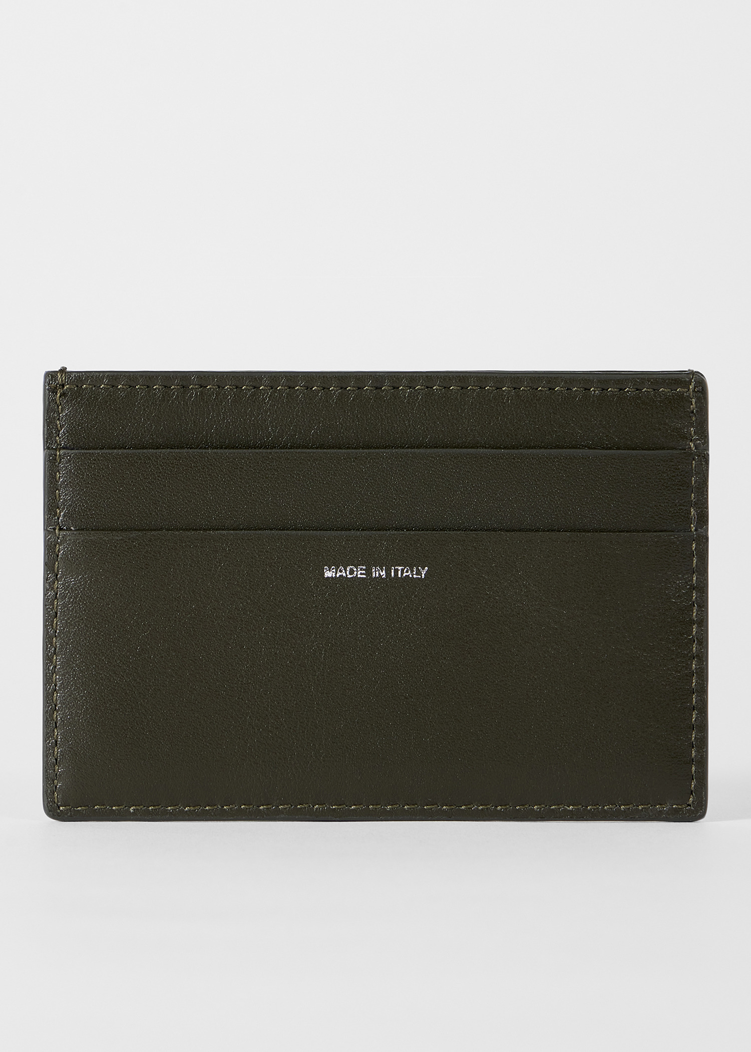 Leather 'Seasonal Stripe' Credit Card Holder - 2