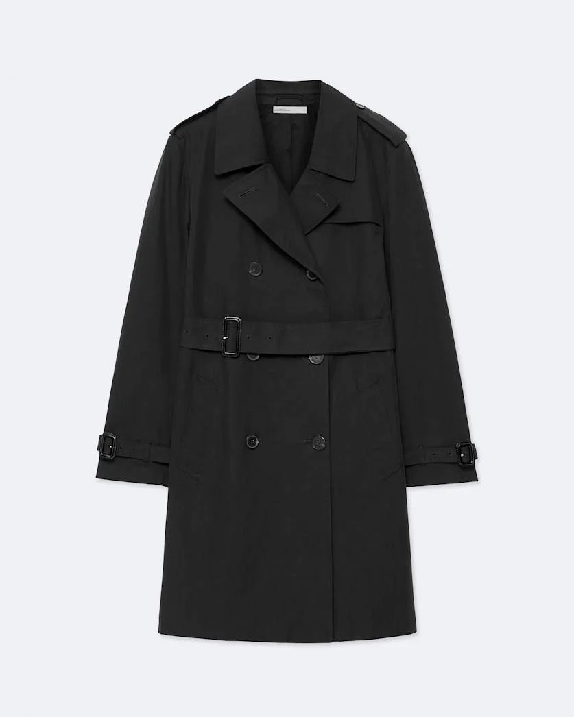 LEONARD DOUBLE-BREASTED COTTON TRENCH COAT - 1