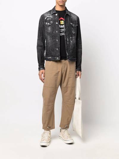 DSQUARED2 distressed-effect denim jacket outlook