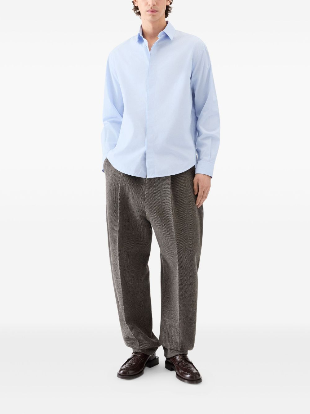 classic-collar shirt - 2