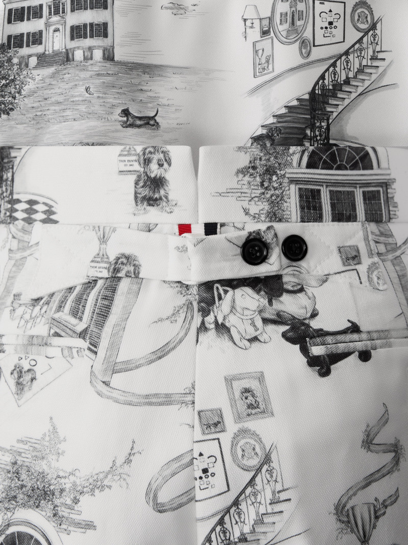 CANVAS HECTOR TOILE BERMUDA SHORTS 4