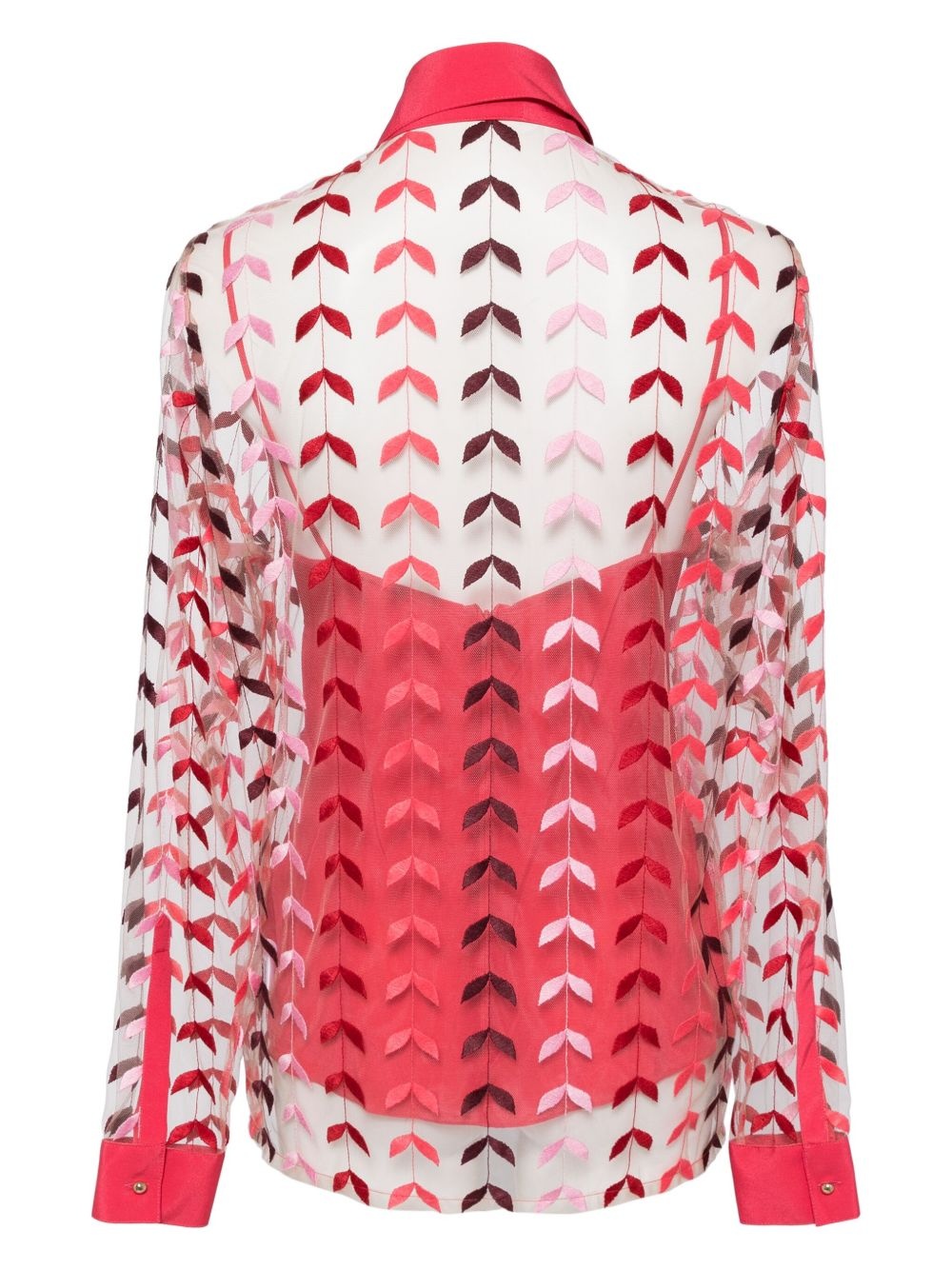embroidered tulle shirt - 2