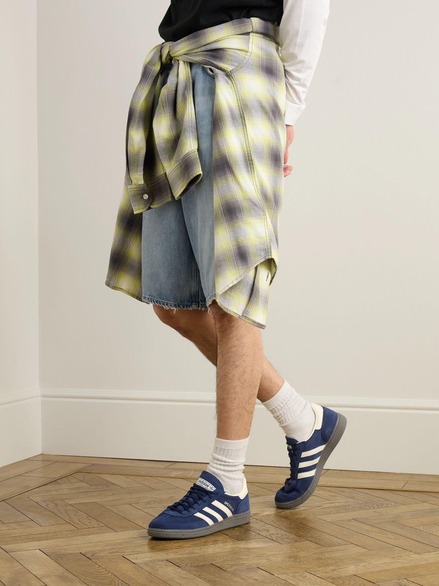 Handball Spezial Suede and Leather Sneakers Blue - 2
