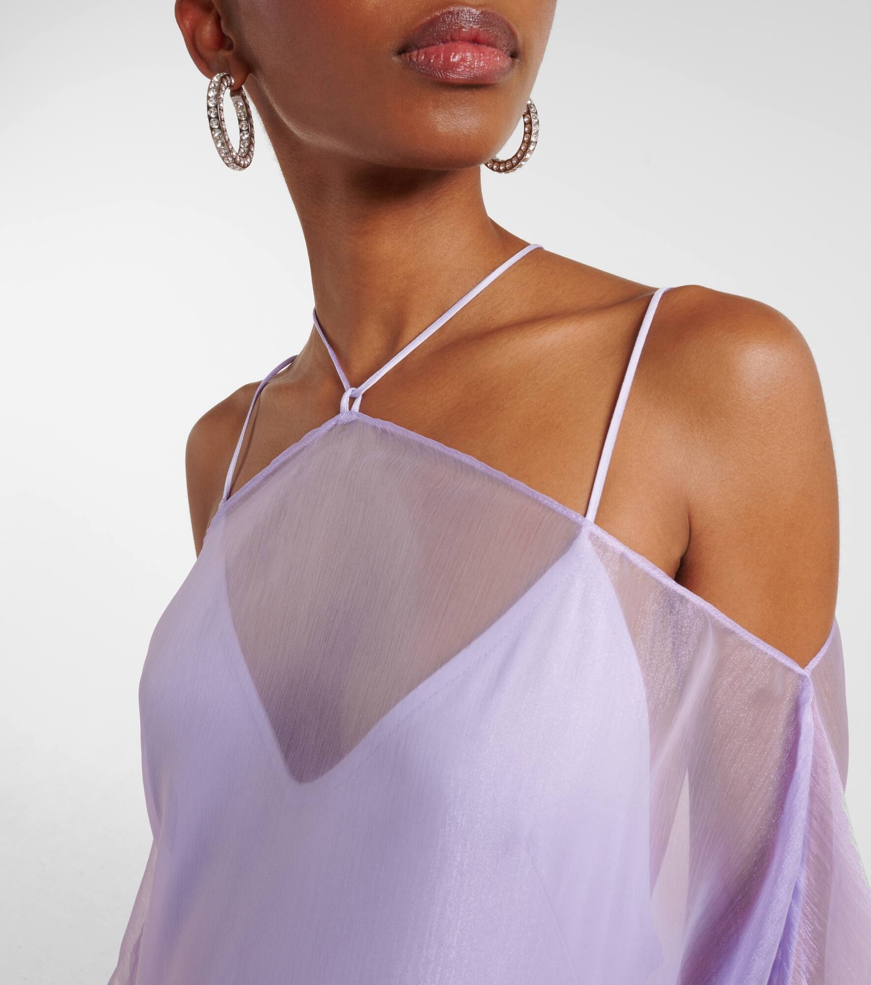 Spirito ruffled tulle kaftan - 4
