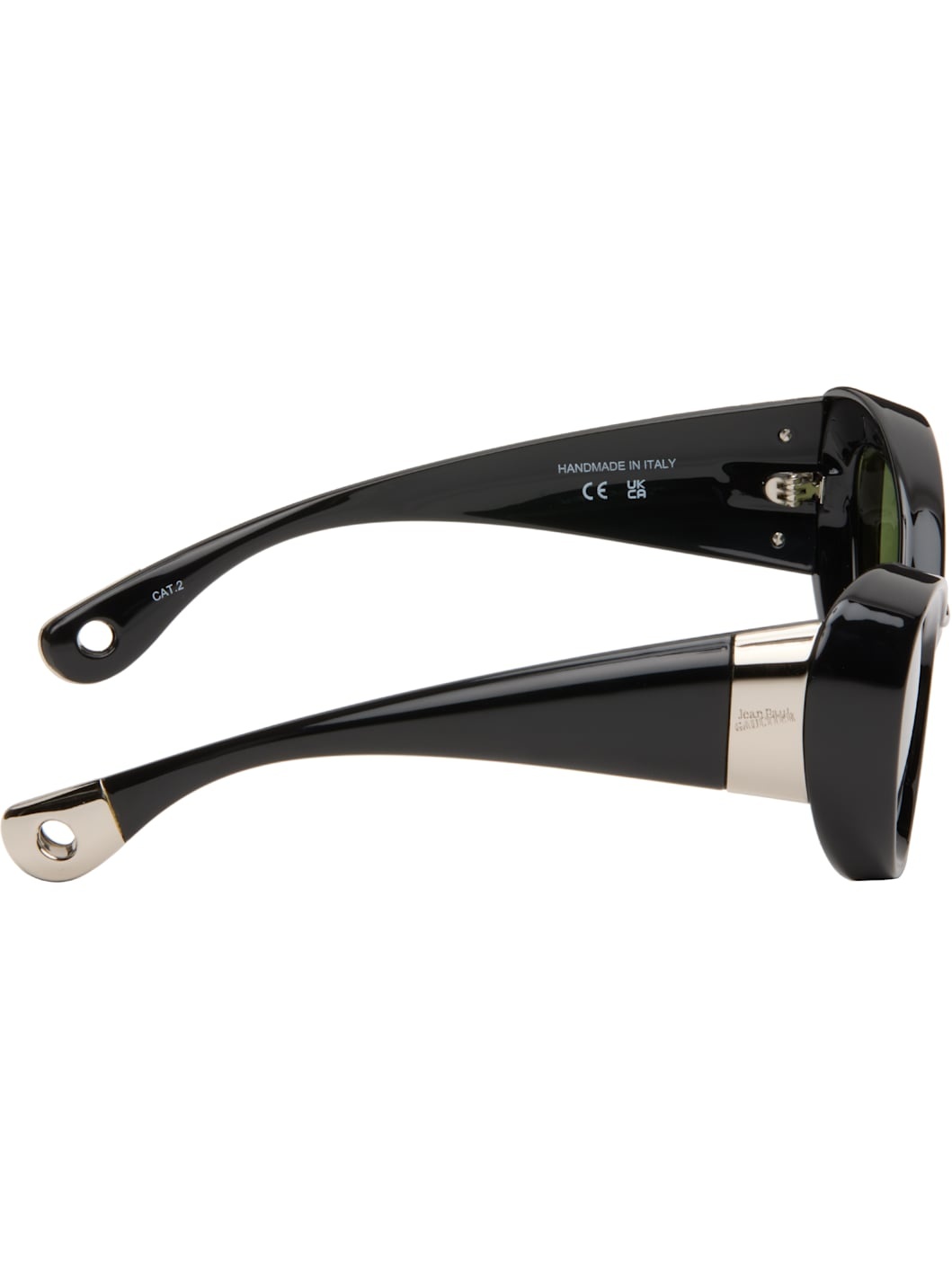 Black 'The Parisian Cat' Sunglasses - 2