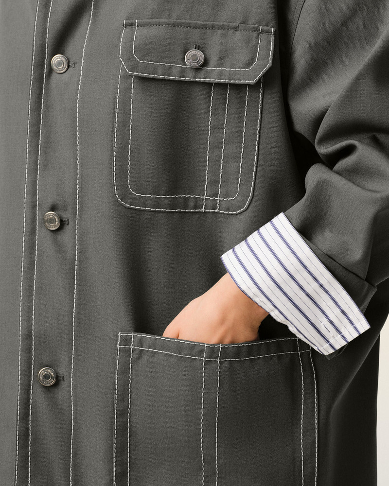 GREY NEW WOOL WORKER JACKET 4
