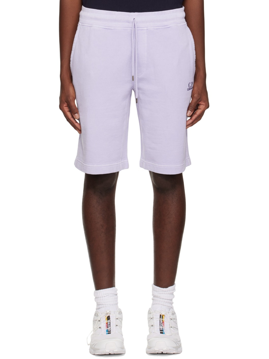 Purple Drawstring Shorts - 1