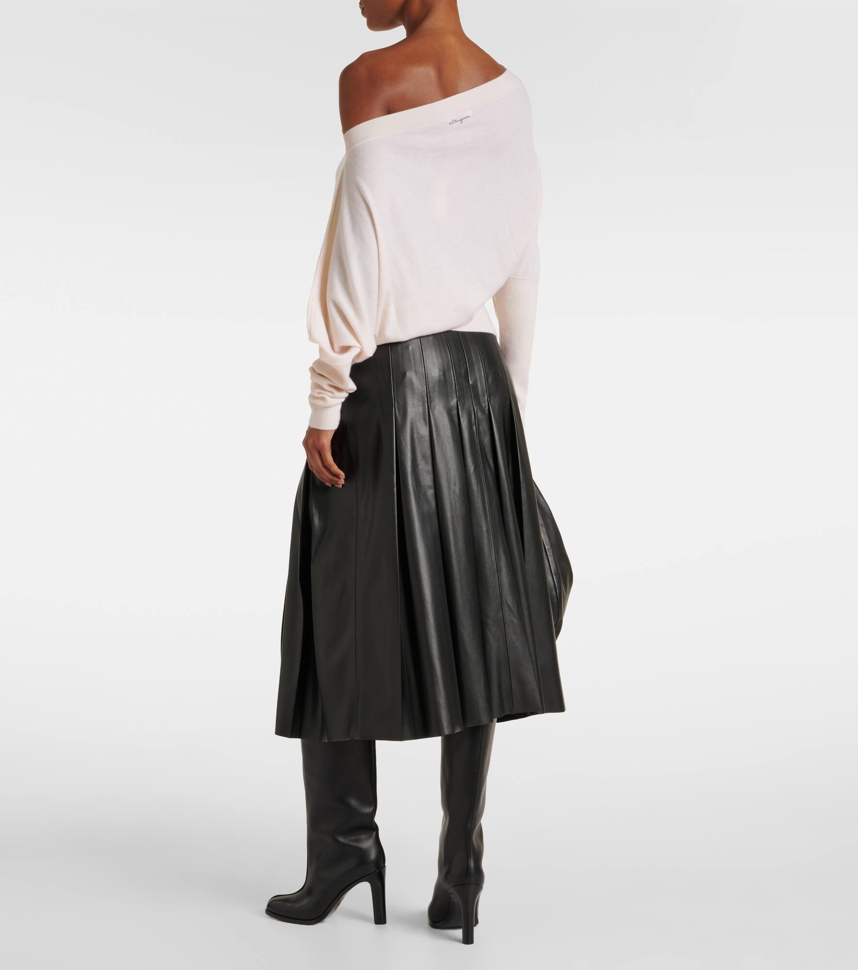 Grainge off-shoulder cashmere sweater - 3