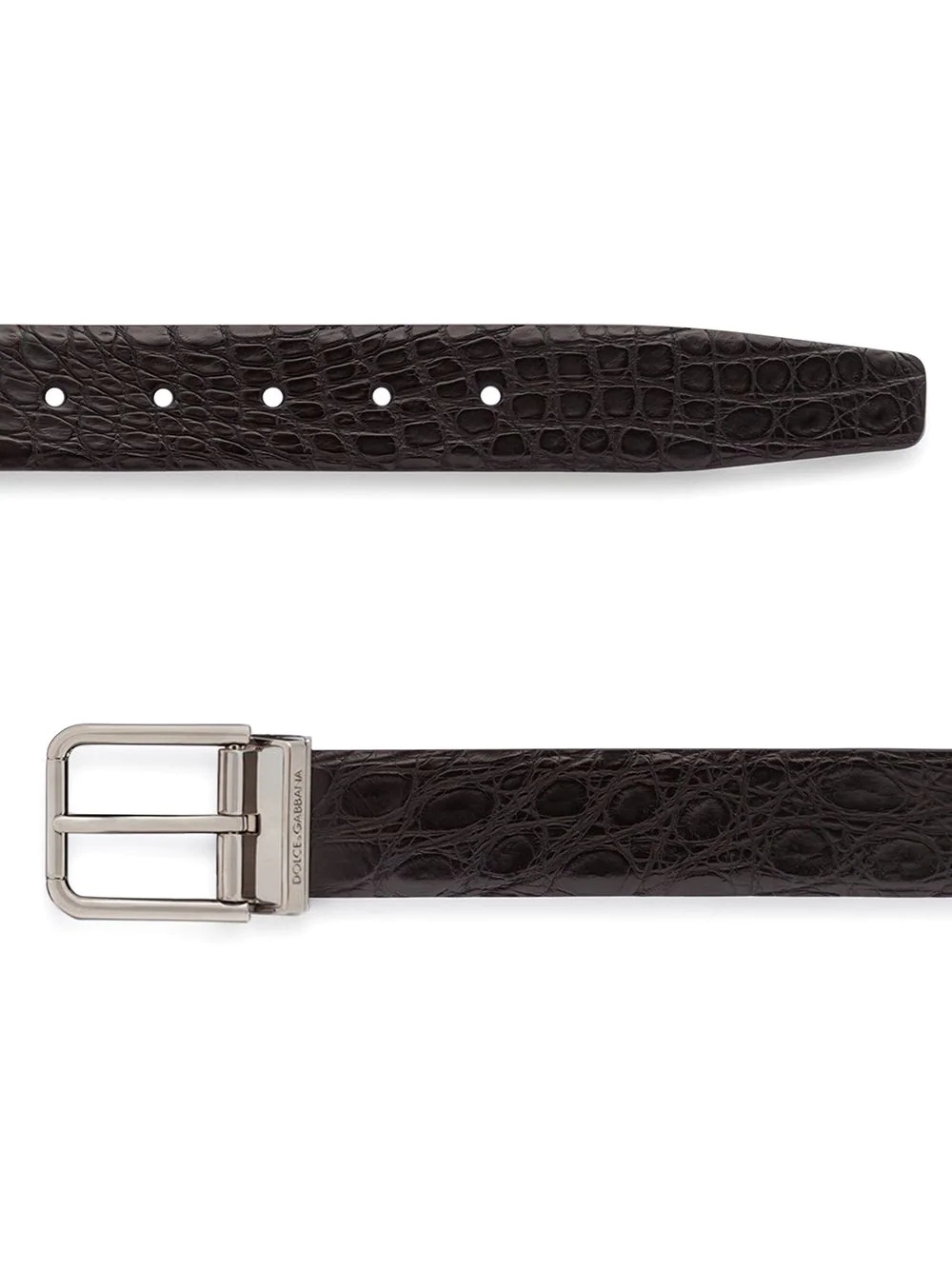 square-buckle belt - 2