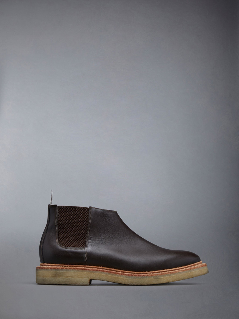 Calf Skin Crepe Sole Mid Top Chelsea Boot 1
