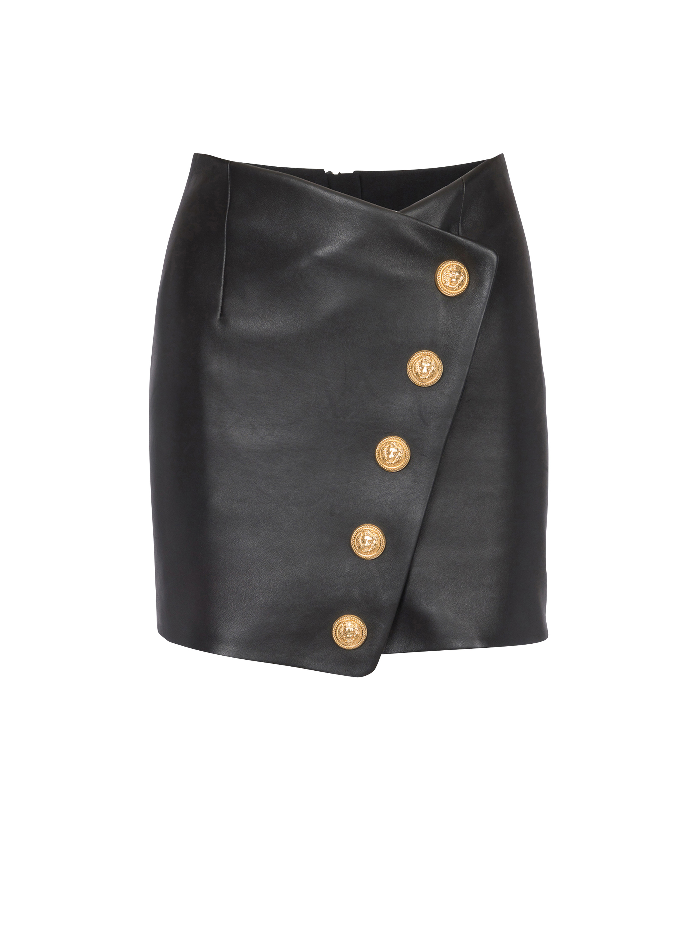 Short leather skirt - 1