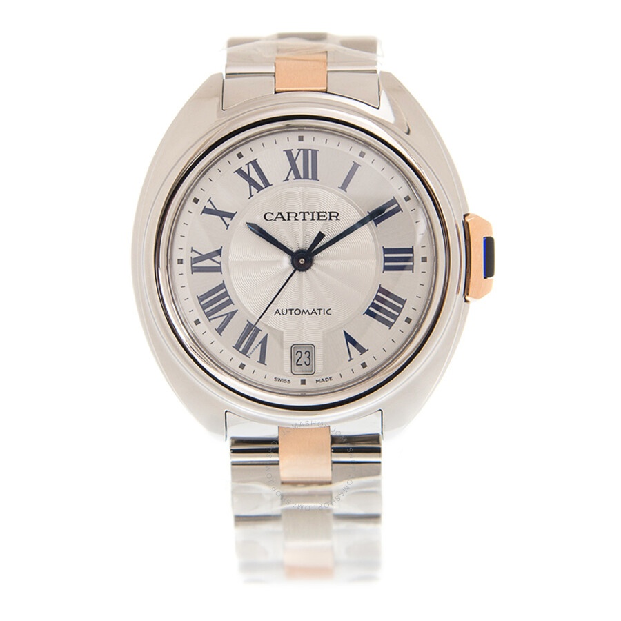 Pre-owned Cartier Cle de Cartier Automatic White Dial Men's Watch W2CL0011 - 3
