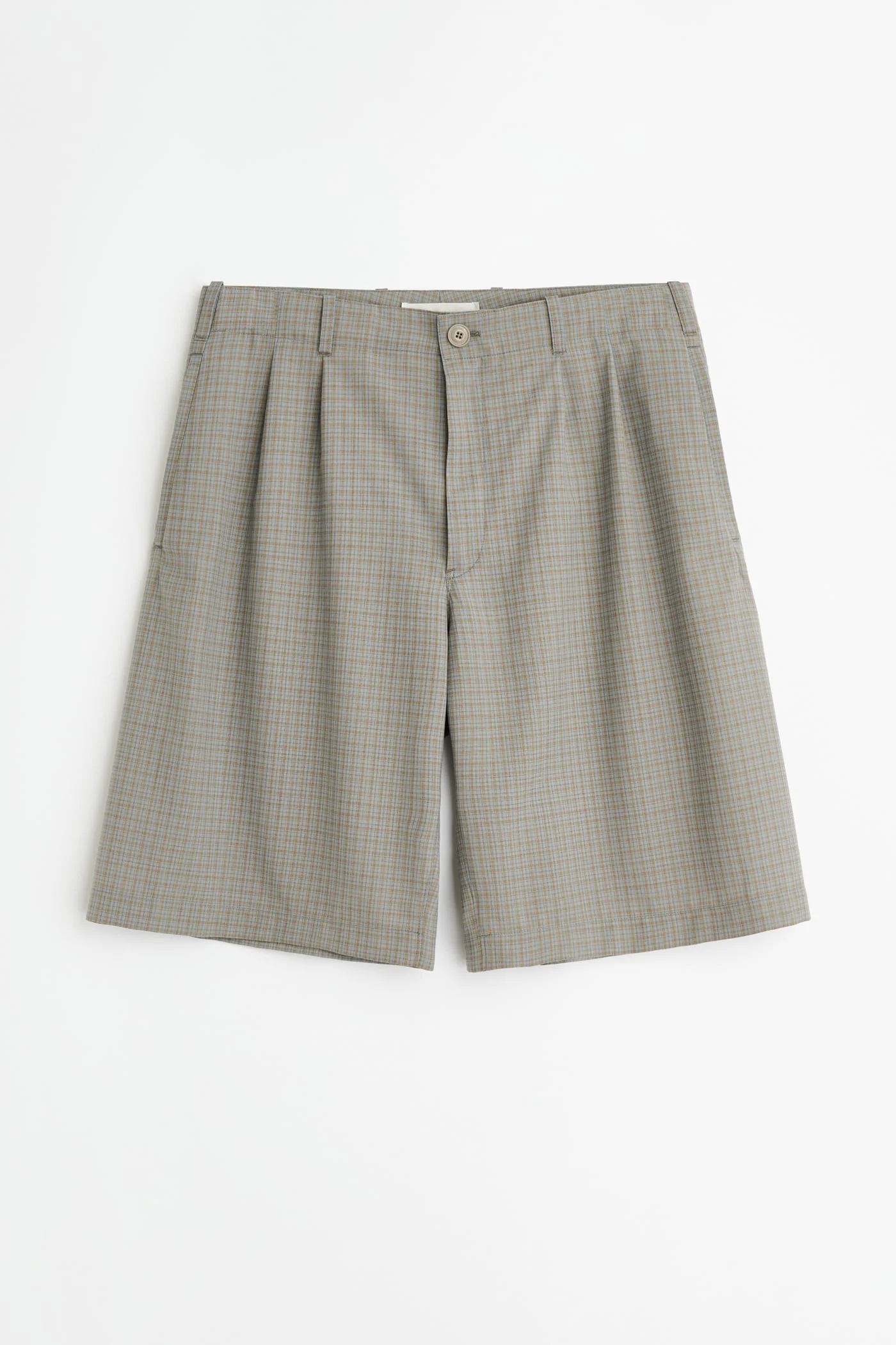 Ponte Shorts Frosted Moss Check Nexwool - 1