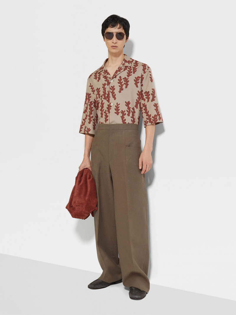 ZEGNA BEIGE SILK SHIRT outlook