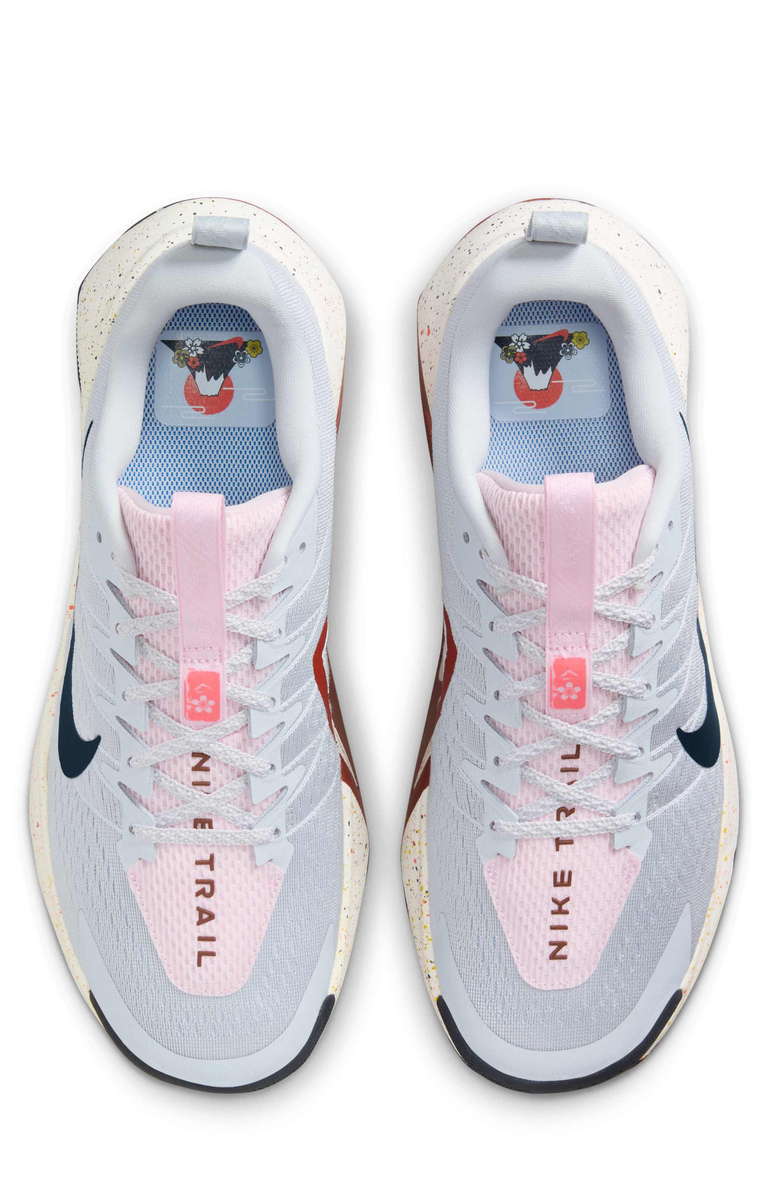 Nike ReactX Wildhorse 10 Trail Running Shoe in Pure Platinum/Football Grey at Nordstrom - 3