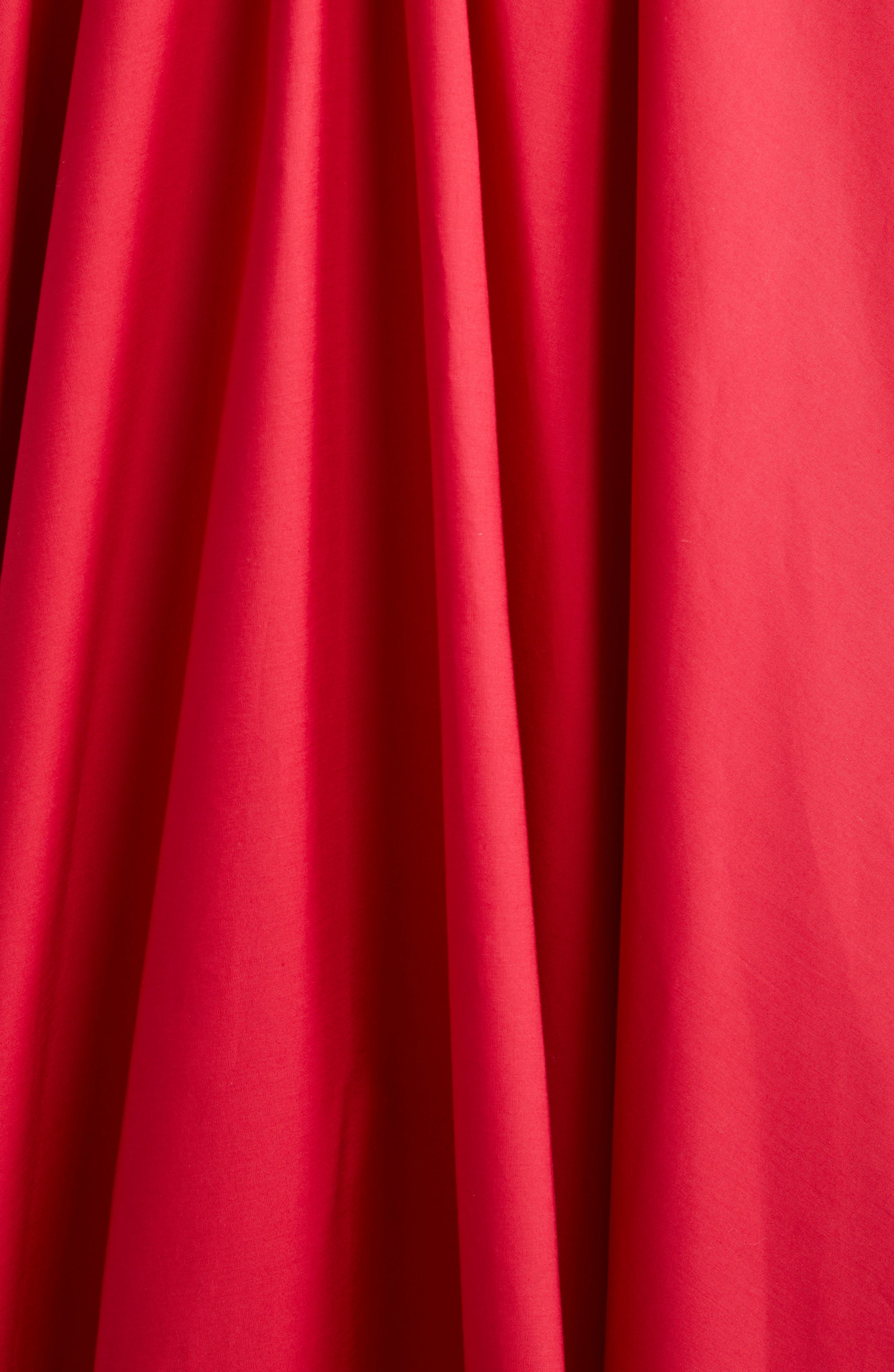 Giambattista Valli Convertible Neckline Cotton Poplin Ballgown in Red at Nordstrom - 6