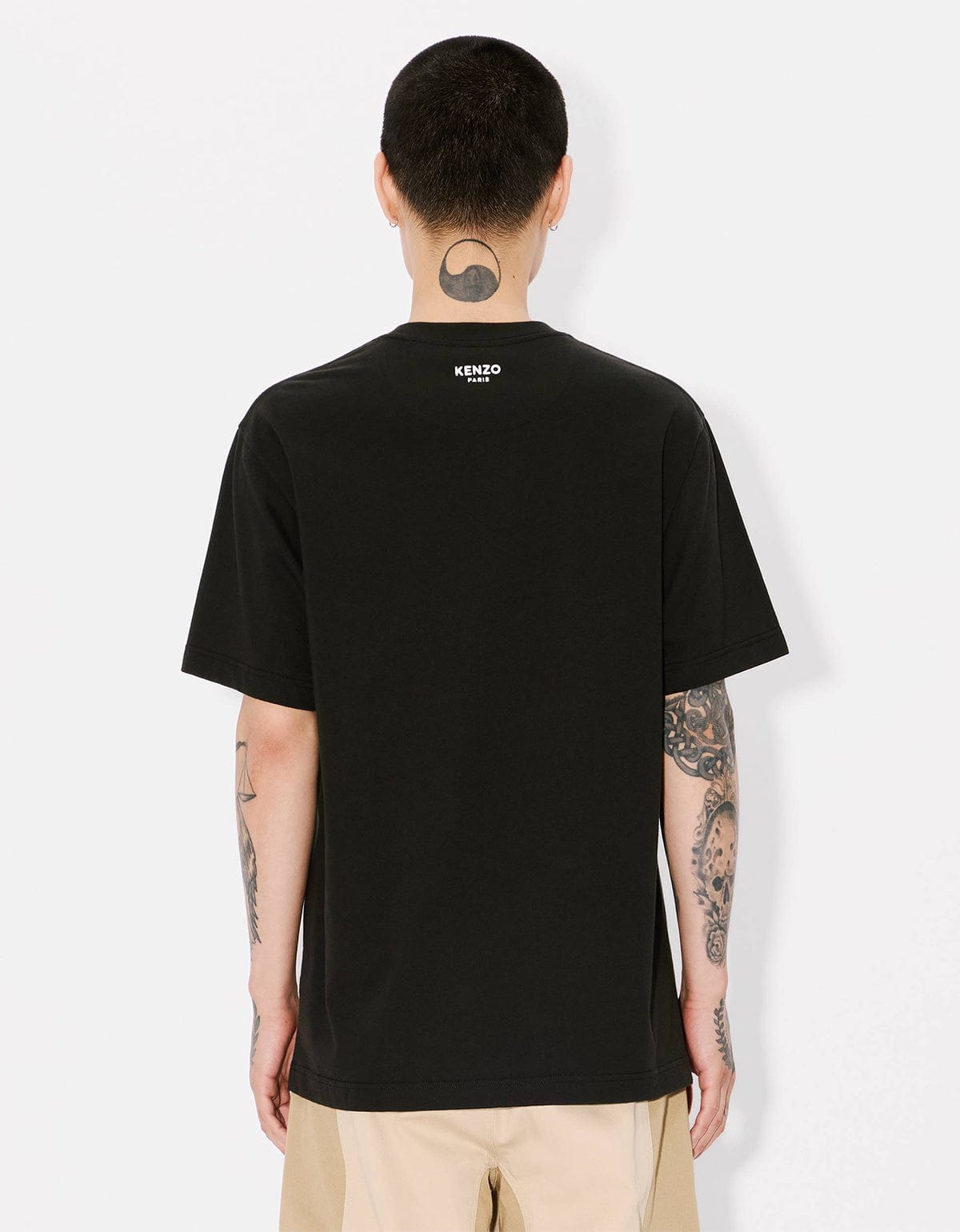 Kenzo Black Pop Embroidered Black T-Shirt - 4