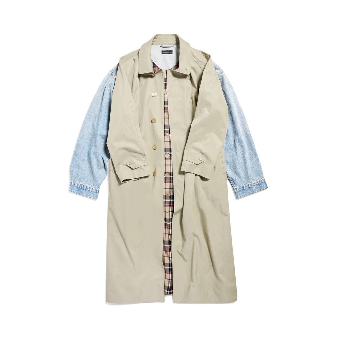Women's Hybrid Carcoat in Beige - 1