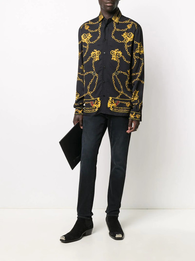 VERSACE JEANS COUTURE Barocco-print long sleeved shirt outlook