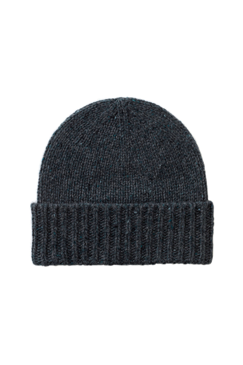 Donegal Cashmere Blue Beanie 1