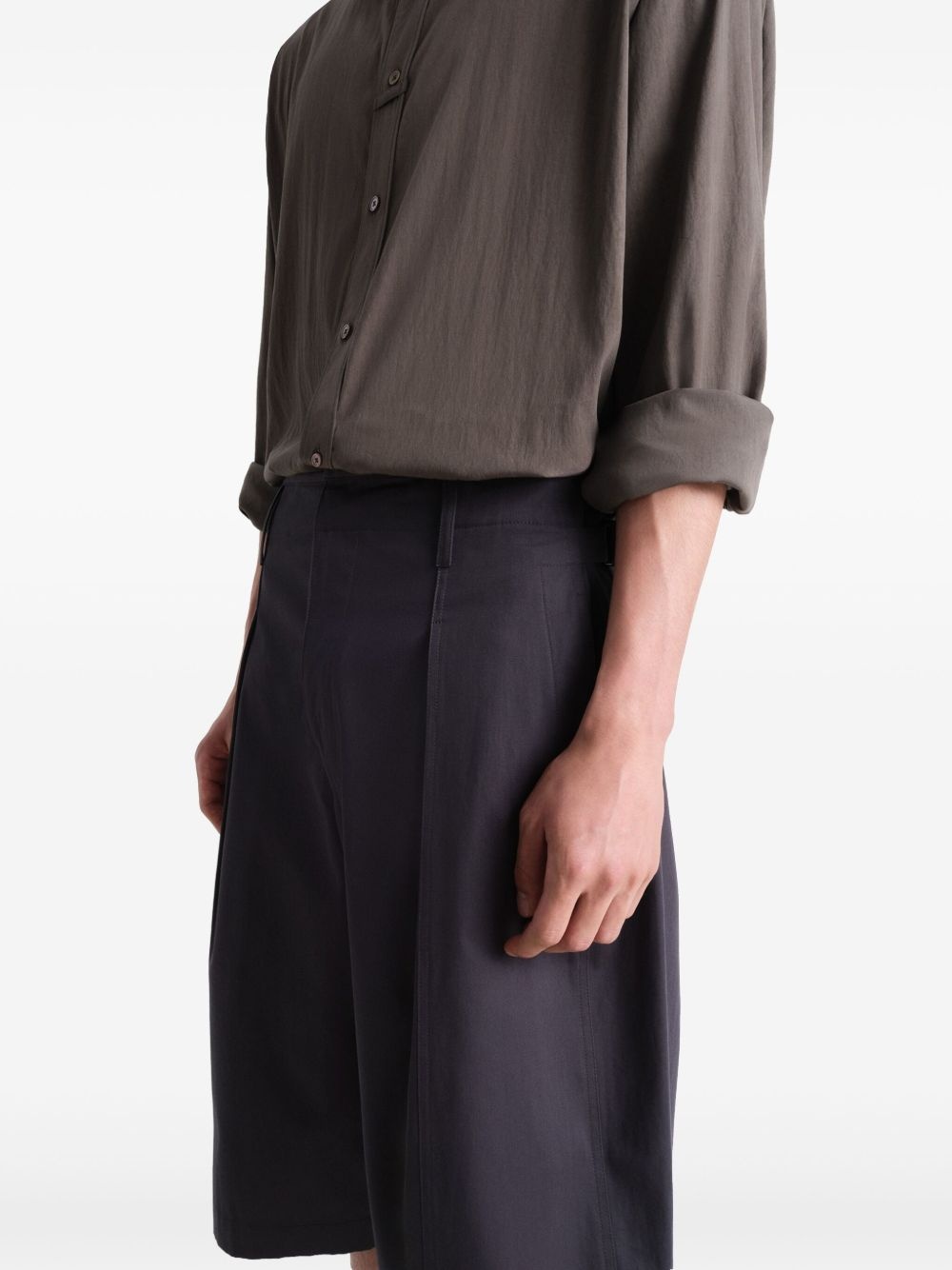 pleated bermuda shorts - 5