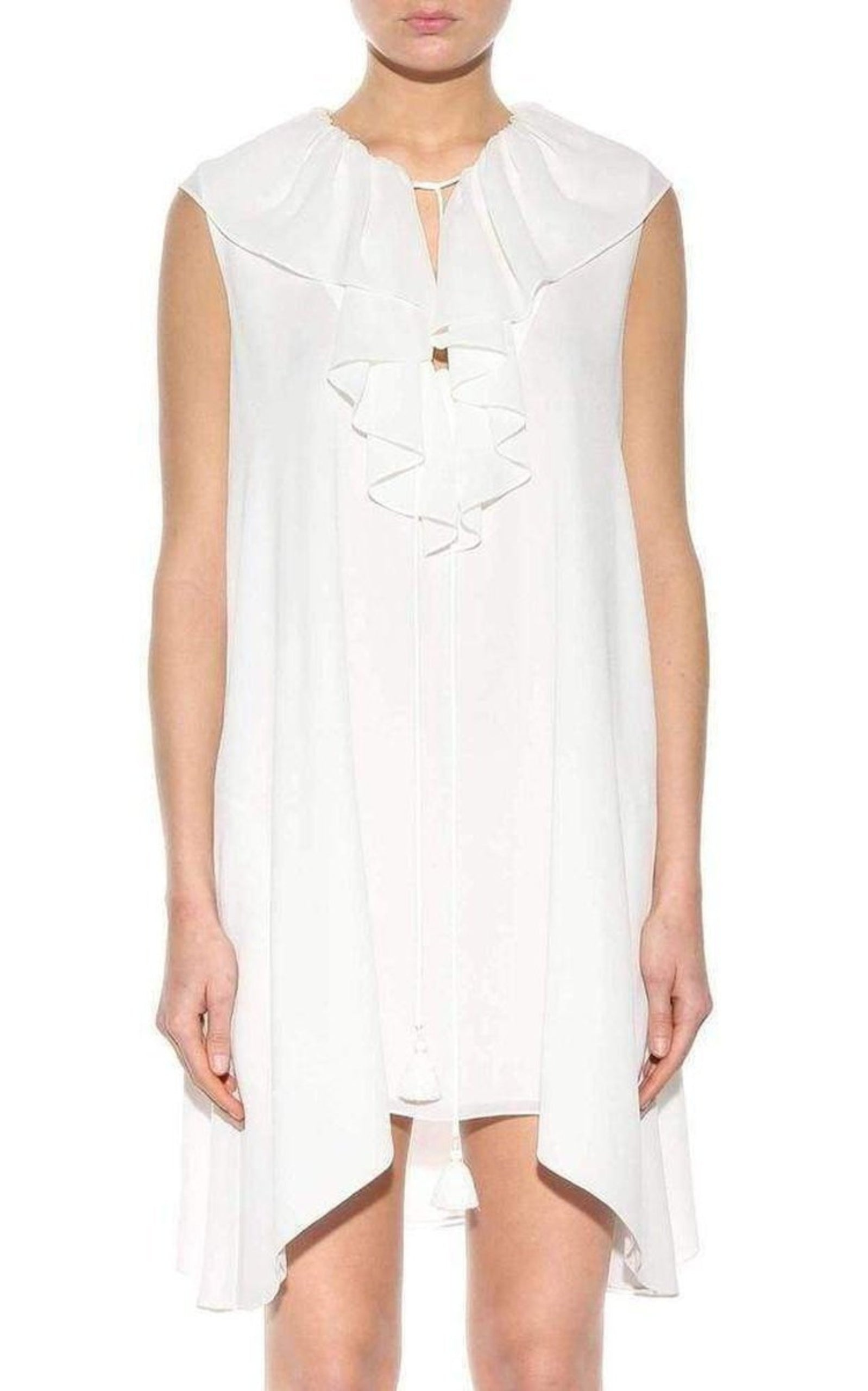 Fine Sheer Crepe Dress - 5
