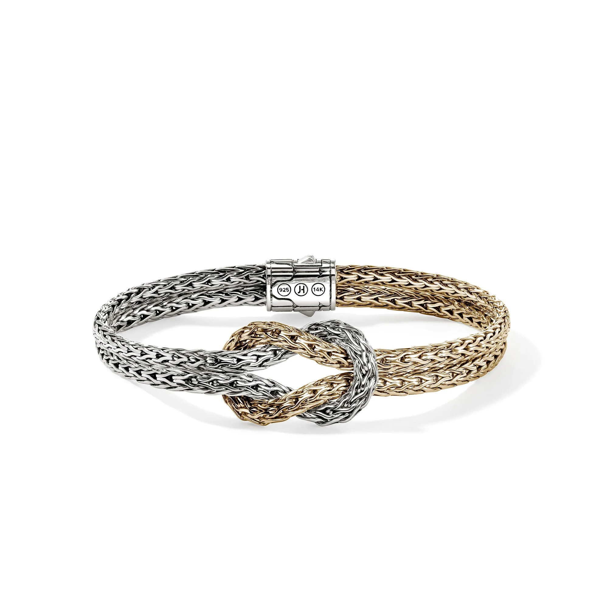 Love Knot Bracelet, Gold, Sterling Silver, 7MM - 1