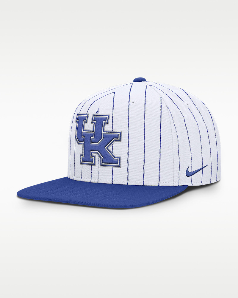 Kentucky Primetime Pin Stripe 2-Tone Men's Nike Dri-FIT College Adjustable Hat 1