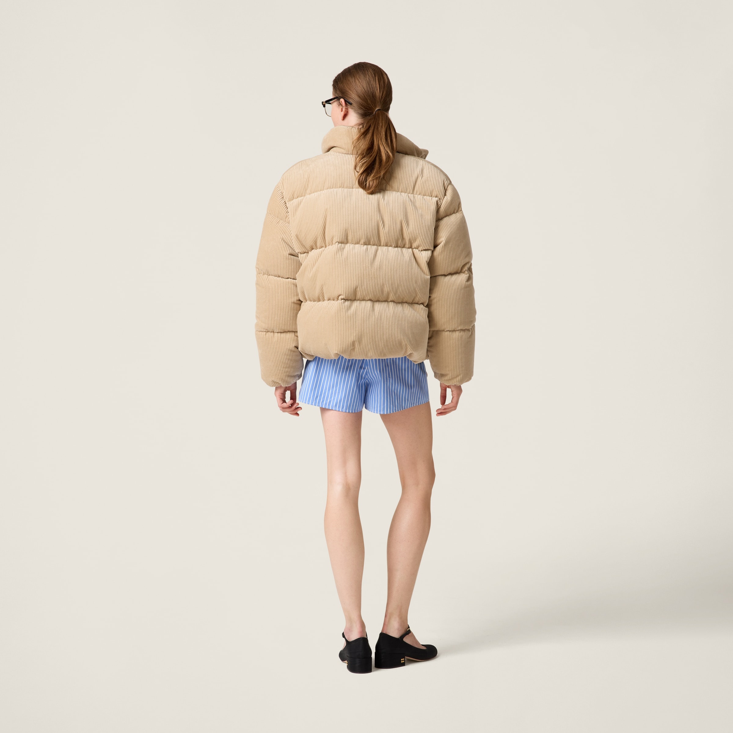 Medium-weight corduroy down jacket - 3