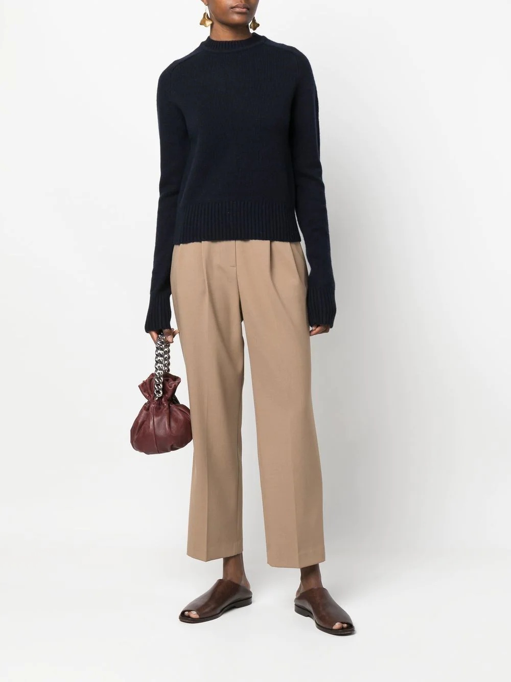 mock-neck cashmere jumper - 3