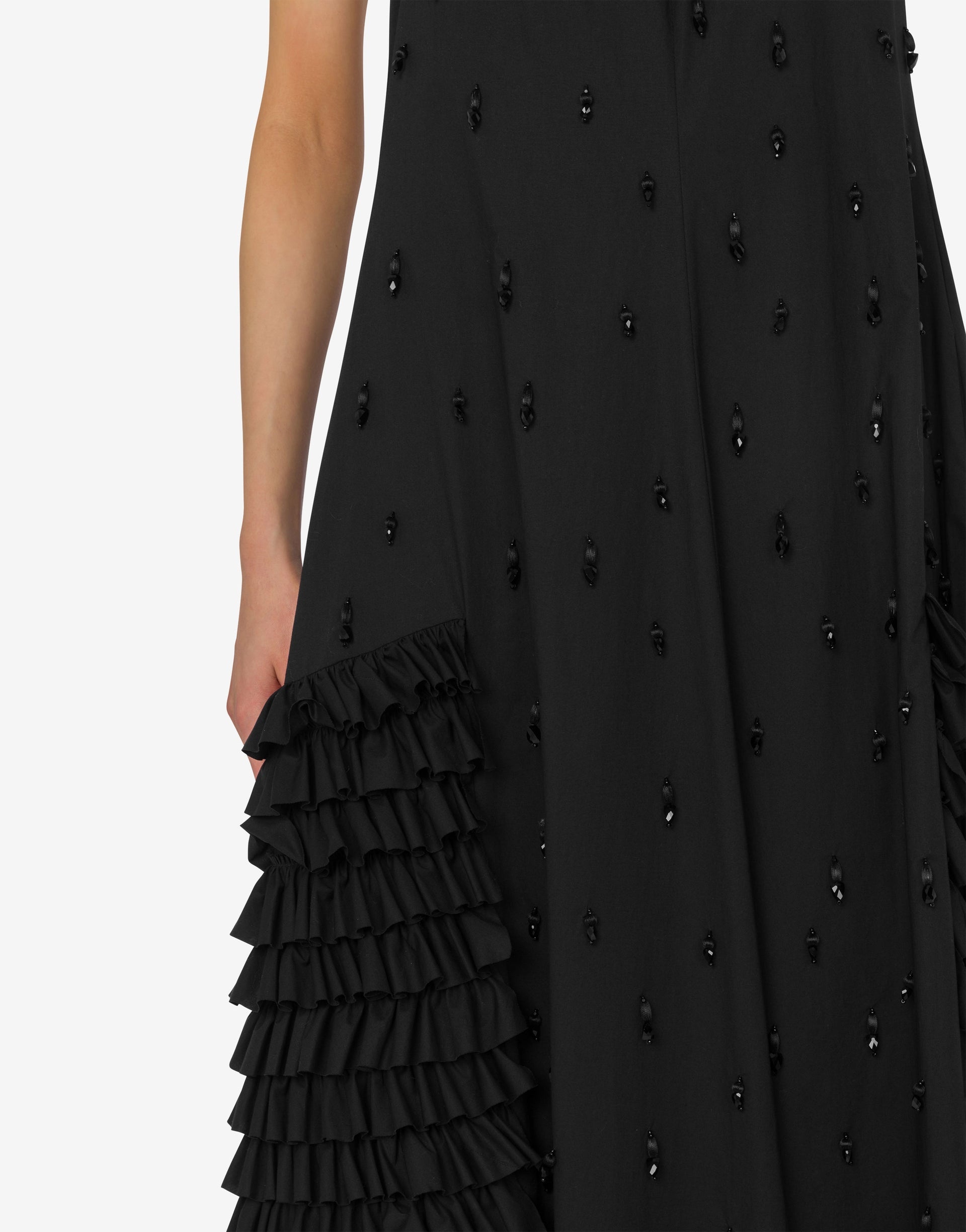 EMBROIDERED COTTON POPLIN DRESS - 3