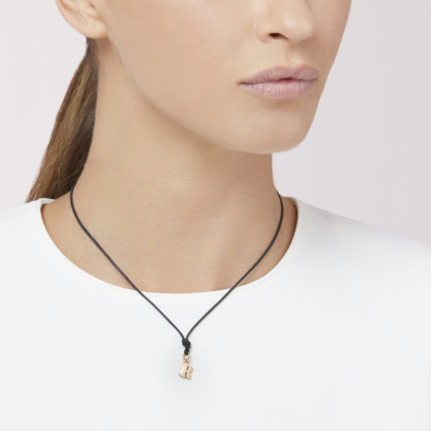 ROSE GOLD LETTER R CHARM - 2