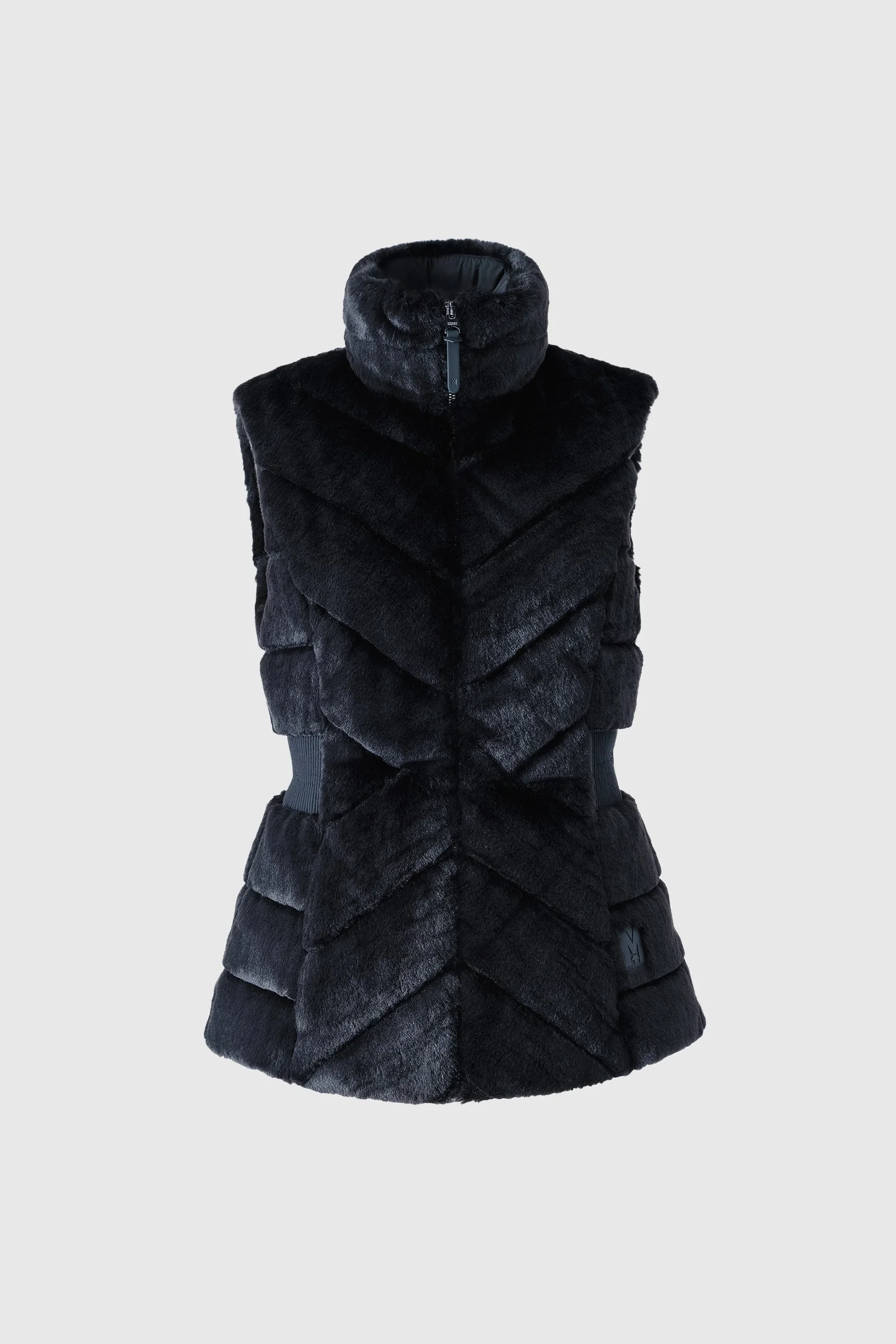 TWIGGY Down Faux-Fur Quilted Vest - 1