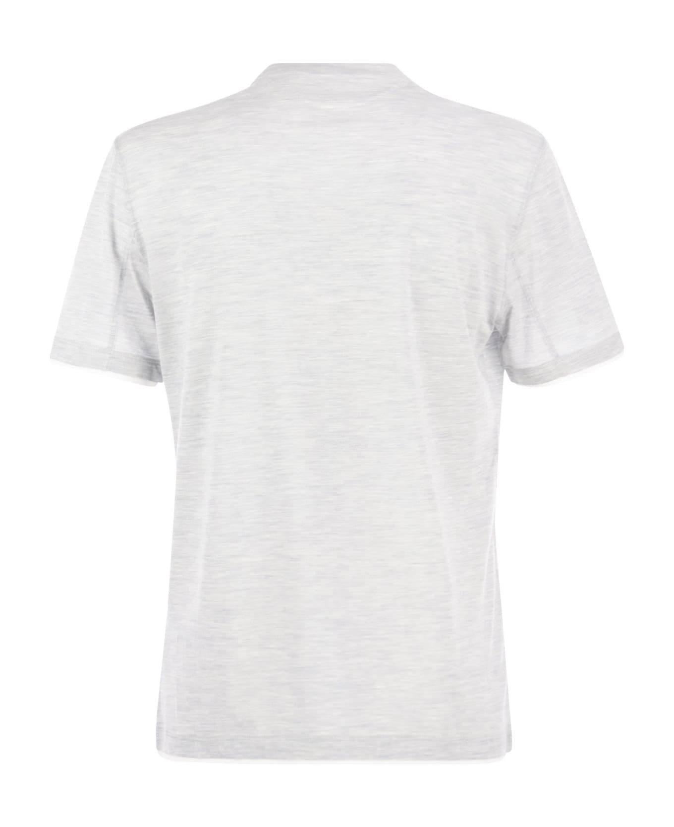 Slim Fit Crew-neck T-shirt In Lightweight Cotton Jersey - 2