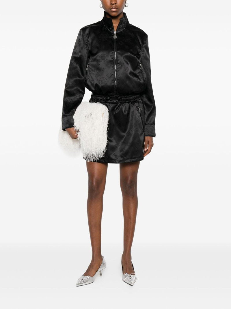 CASABLANCA drawstring patterned mini skirt outlook