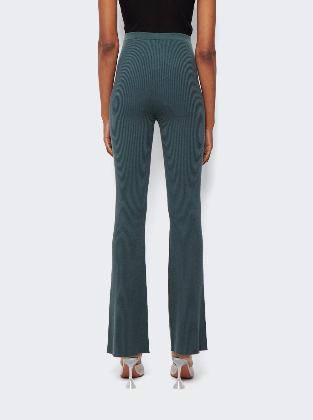 Classic Wide Leg Pants Teal Green - 5