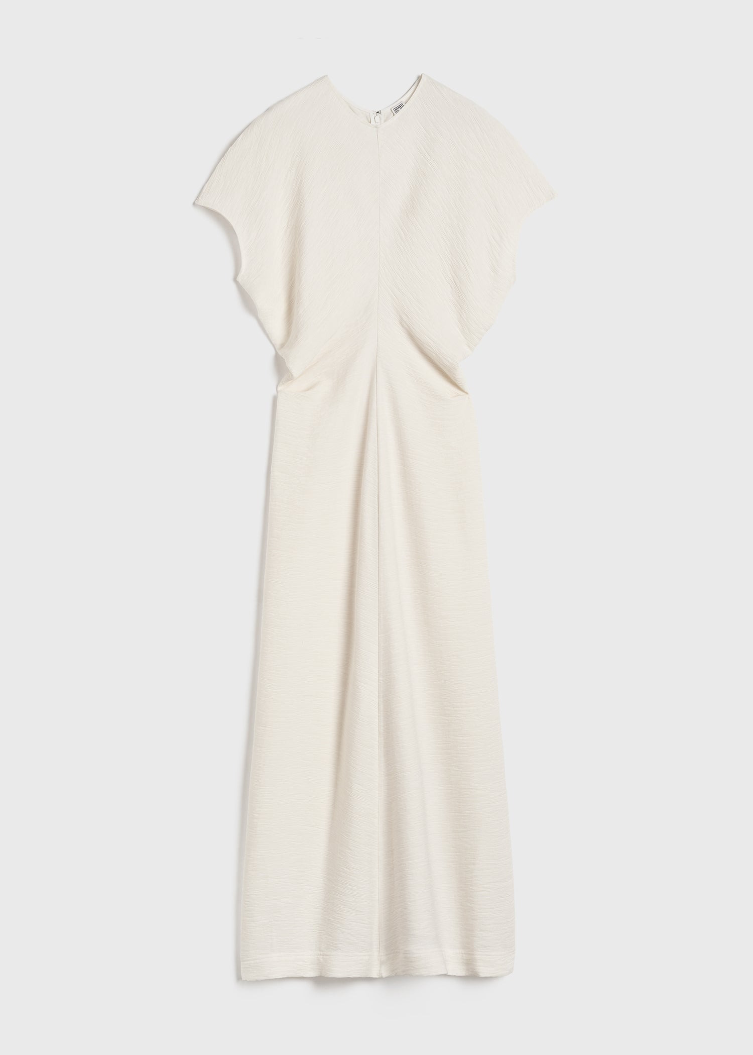 Slouch waist crinkled dress cream - 1