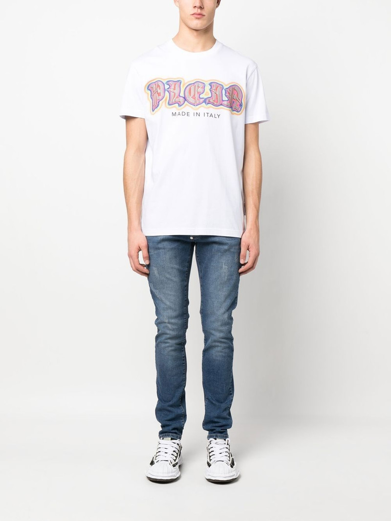 PHILIPP PLEIN Gothic Plein-print cotton T-shirt outlook