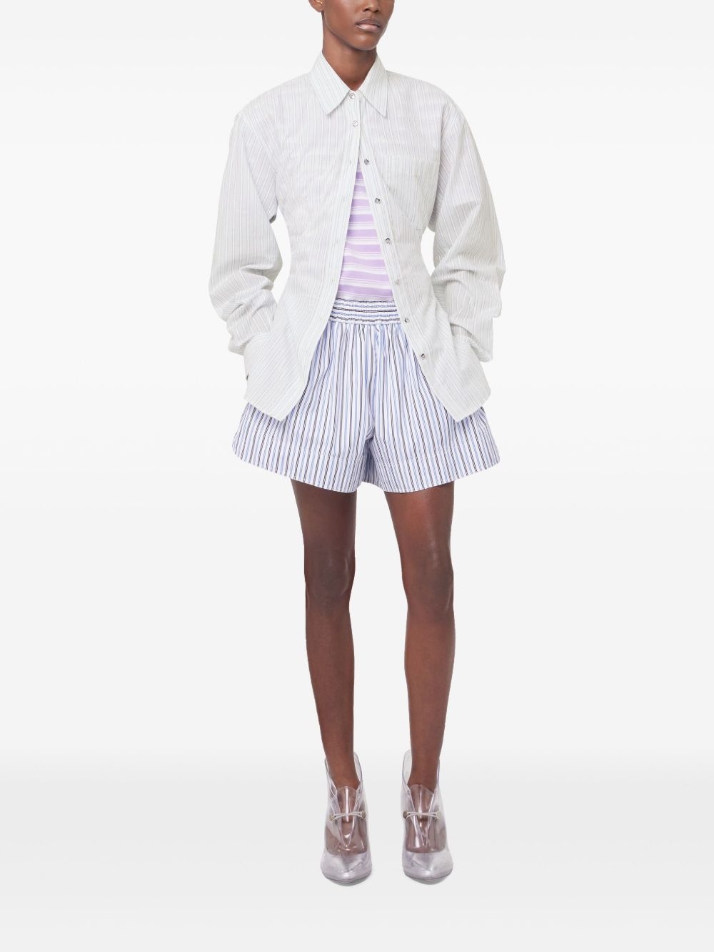 poplin cotton shorts - 2