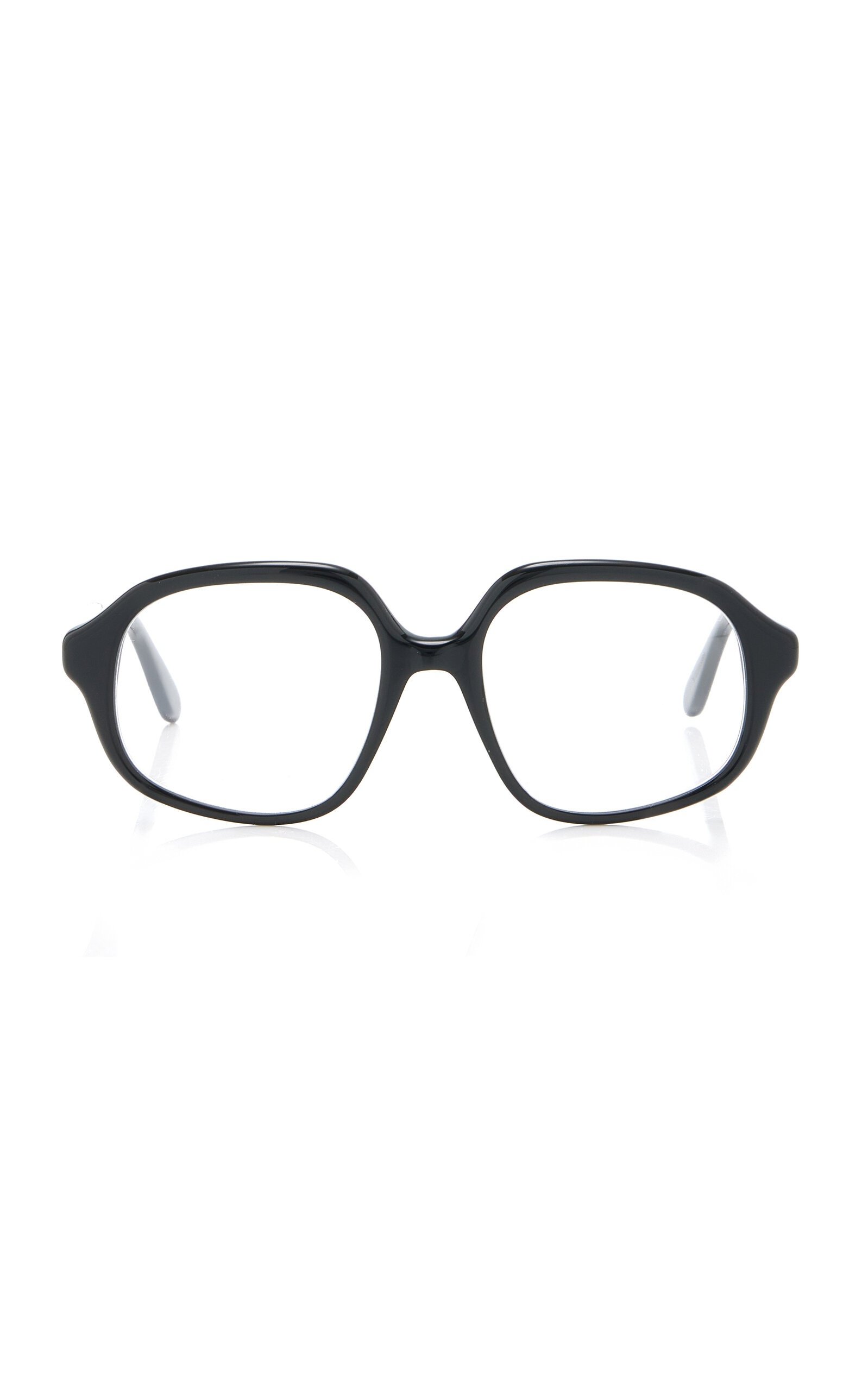 Loewe Curvy Oversized Square-Frame Acetate Glasses black