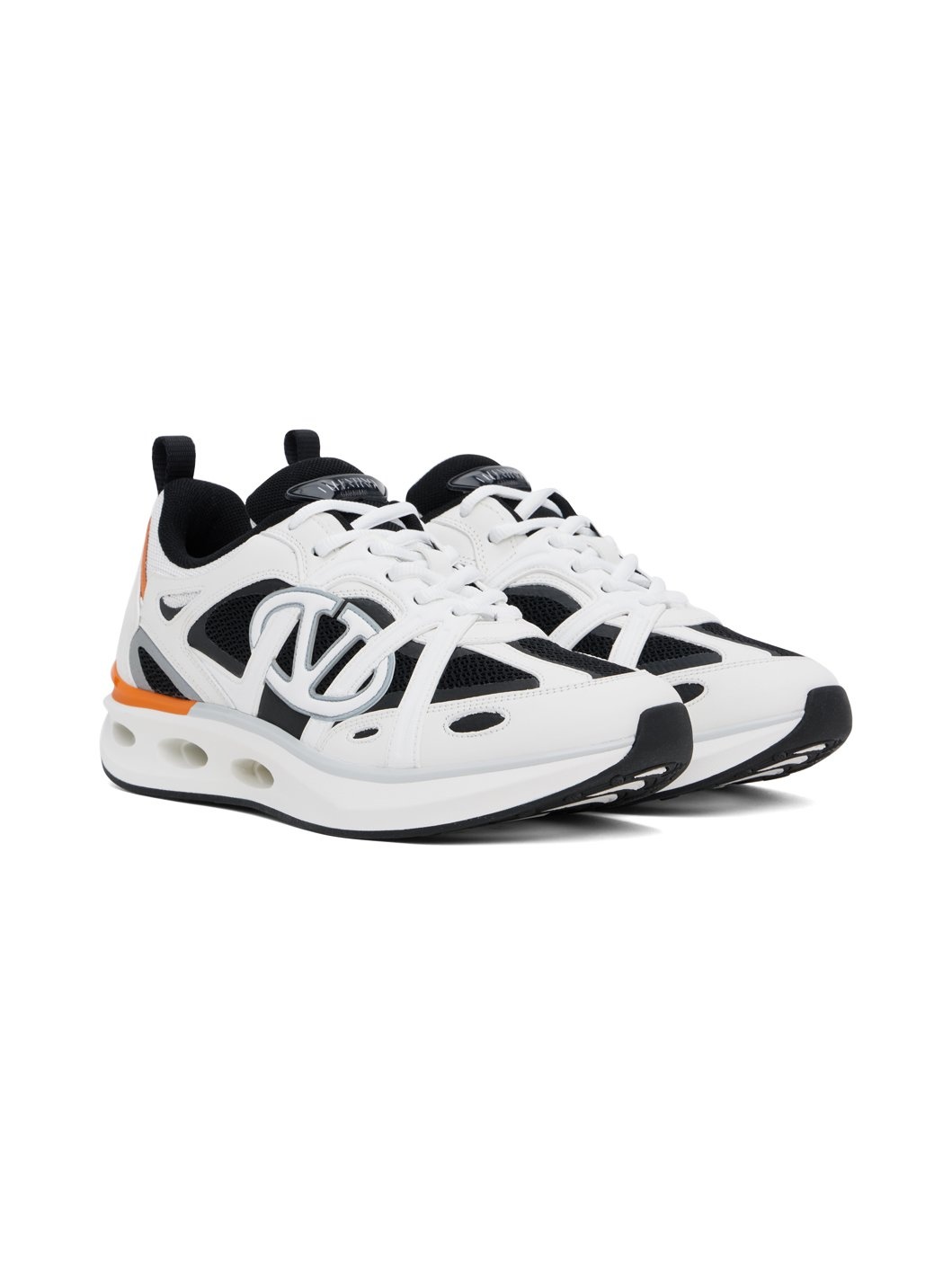 White & Black VLogo Easyjog Low-Top Sneakers - 4